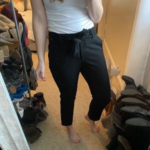 Loft Julie Fit Tie Waist Pants